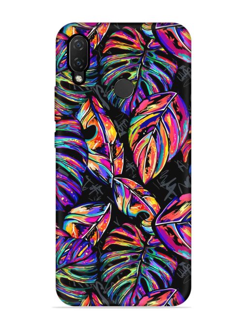 Tropical Seamless Vector Embossed Soft Silicone Case for Honor Nova 3I Zapvi