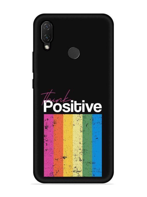 Think Positive Typography Embossed Soft Silicone Case for Honor Nova 3I