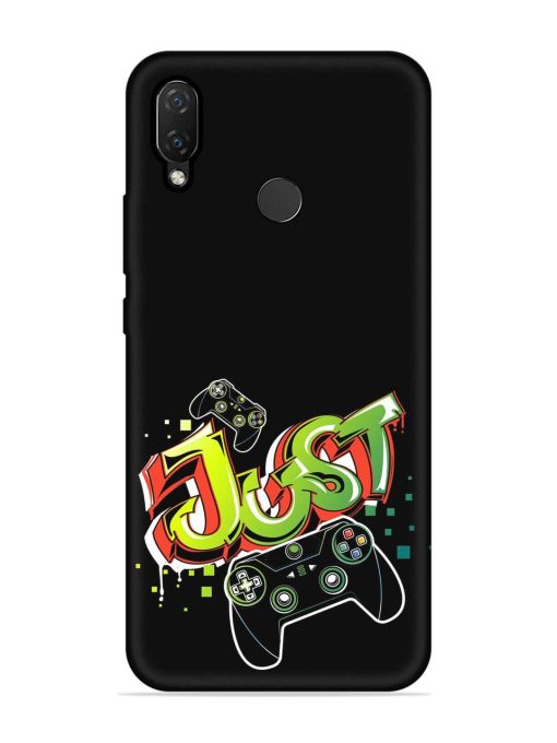 Graffiti Gamepad Illustration Embossed Soft Silicone Case for Honor Nova 3I