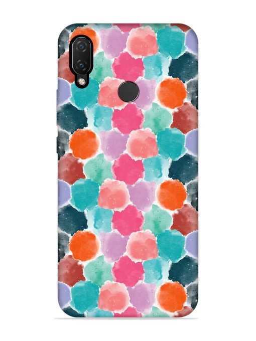 Colorful Seamless Pattern Embossed Soft Silicone Case for Honor Nova 3I