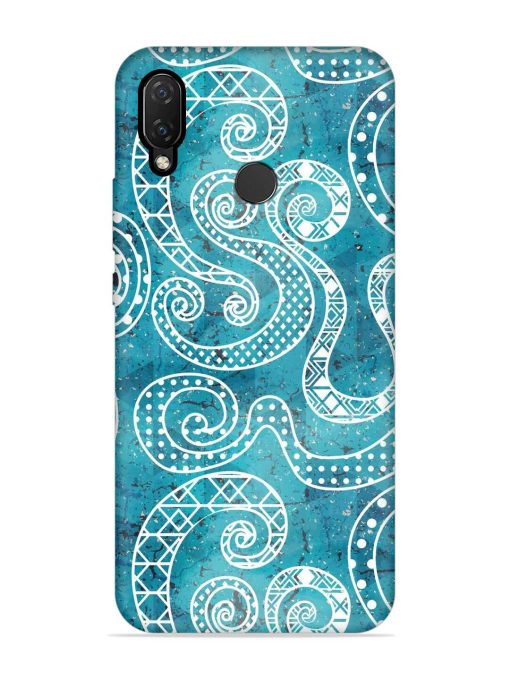 Vintage Curved Seamless Embossed Soft Silicone Case for Honor Nova 3I