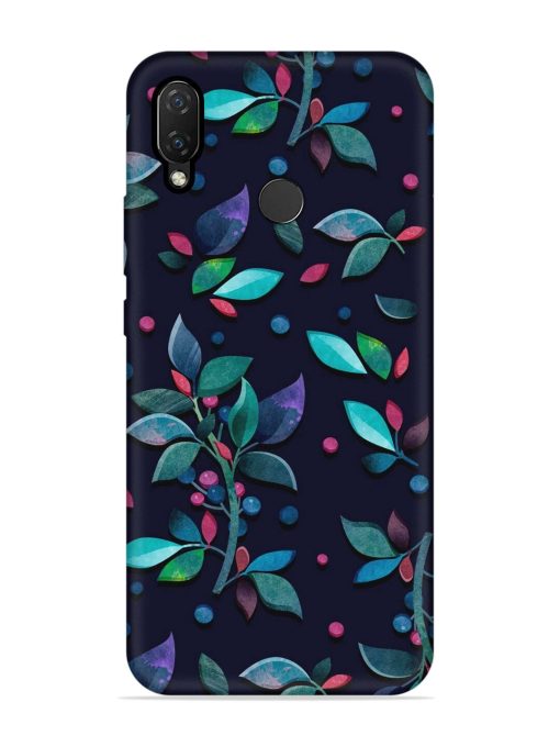 Decorative Watercolor Flower Embossed Soft Silicone Case for Honor Nova 3I Zapvi