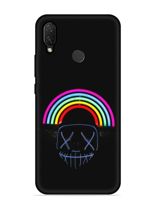 Mask Rainbow Embossed Soft Silicone Case for Honor Nova 3I