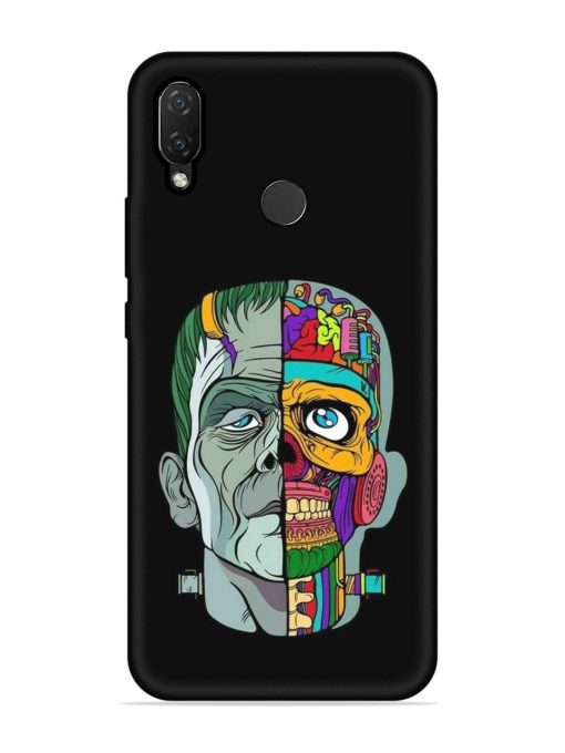 Men Vs Skull Embossed Soft Silicone Case for Honor Nova 3I