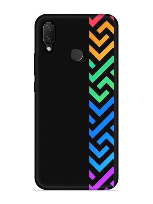 Colorshape Stripes Embossed Soft Silicone Case for Honor Nova 3I