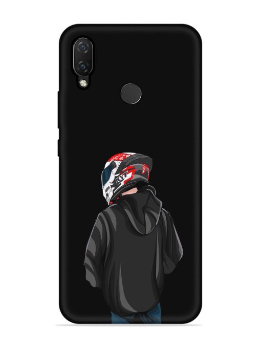 Motorcycle Rider Embossed Soft Silicone Case for Honor Nova 3I