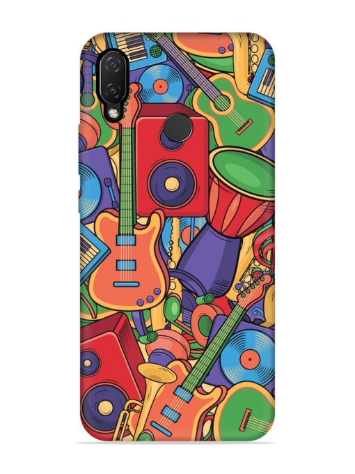 Colorful Music Art Embossed Soft Silicone Case for Honor Nova 3I