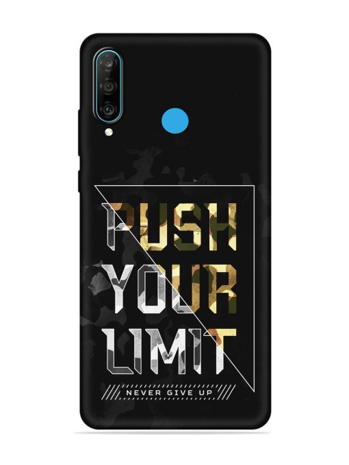 Push Your Limits Embossed Soft Silicone Case for Honor P30 Lite Zapvi