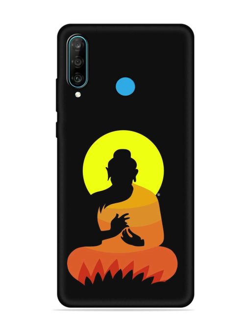 Buddha Art Black Embossed Soft Silicone Case for Honor P30 Lite Zapvi