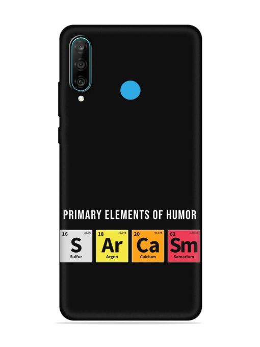 Primary Elements Humor Embossed Soft Silicone Case for Honor P30 Lite Zapvi