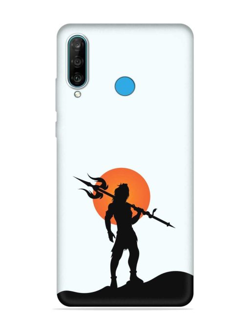 Lord Mahadev Trendy Embossed Soft Silicone Case for Honor P30 Lite Zapvi