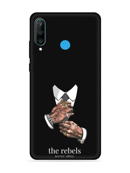 Rebels Slogan Man Embossed Soft Silicone Case for Honor P30 Lite