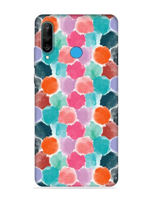 Colorful Seamless Pattern Embossed Soft Silicone Case for Honor P30 Lite Zapvi