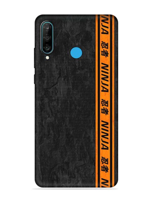 Ninja Srtips Embossed Soft Silicone Case for Honor P30 Lite