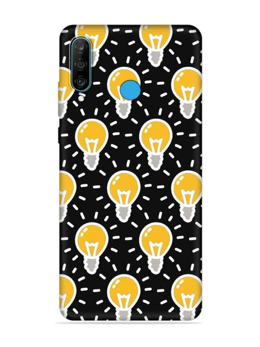 Light Bulb Seamless Embossed Soft Silicone Case for Honor P30 Lite