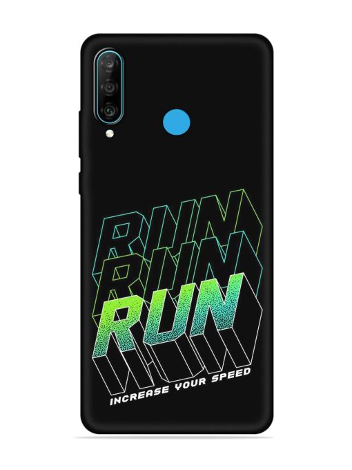 Run Embossed Soft Silicone Case for Honor P30 Lite Zapvi