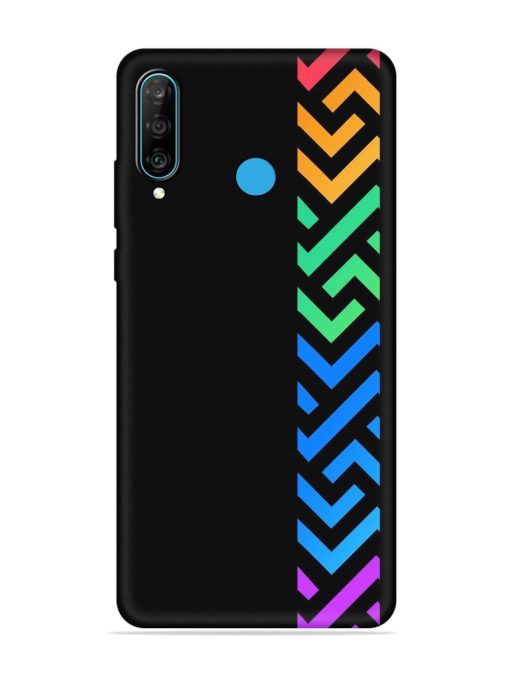 Colorshape Stripes Embossed Soft Silicone Case for Honor P30 Lite Zapvi