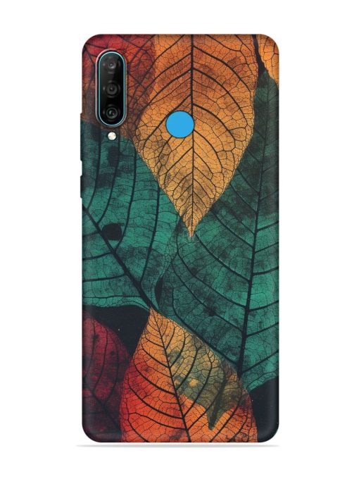 Leaves Artwork Embossed Soft Silicone Case for Honor P30 Lite