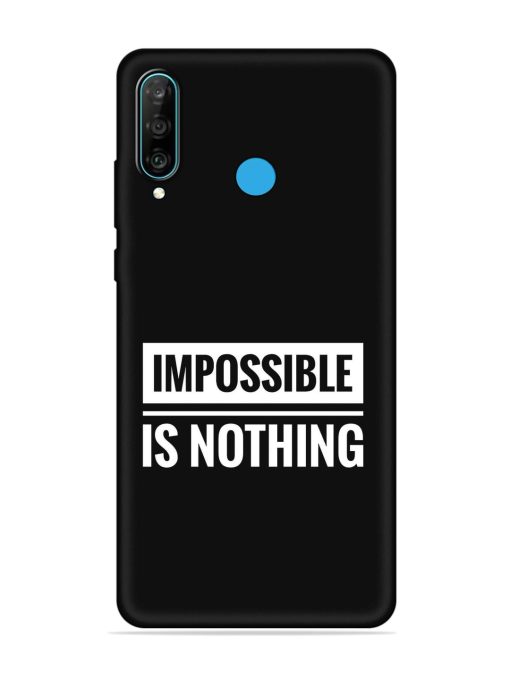 Impossible Is Nothing Embossed Soft Silicone Case for Honor P30 Lite