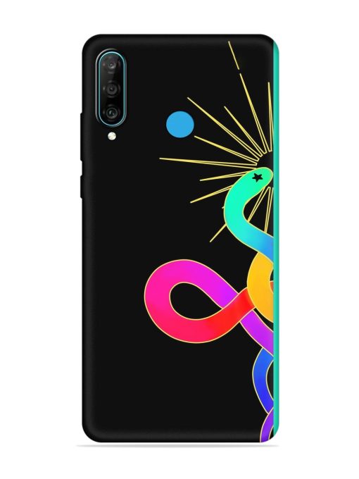 Art Geometric Abstraction Embossed Soft Silicone Case for Honor P30 Lite Zapvi