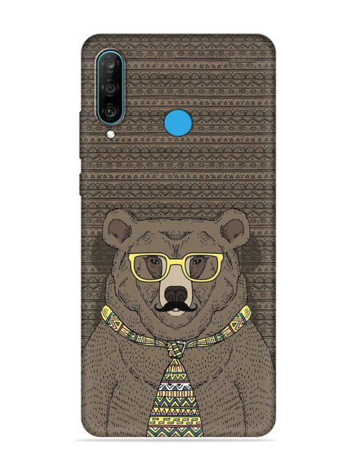 Grizzly Bear Embossed Soft Silicone Case for Honor P30 Lite Zapvi