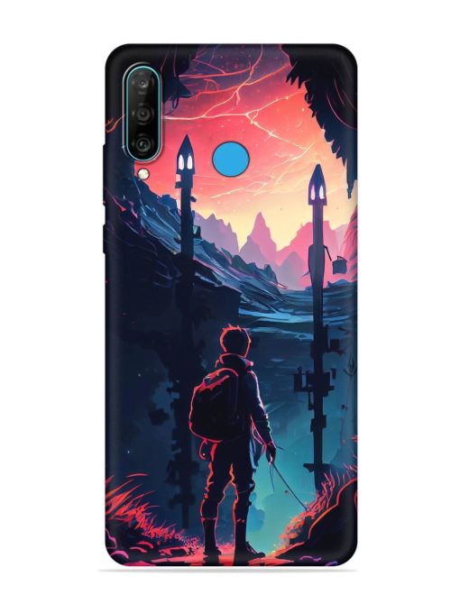 Cgs Artwork Embossed Soft Silicone Case for Honor P30 Lite