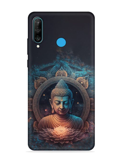 Gautam Buddha Embossed Soft Silicone Case for Honor P30 Lite Zapvi