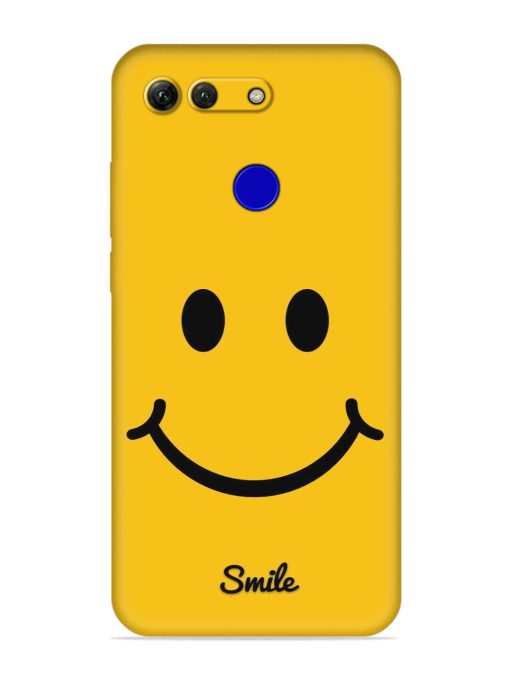 Yellow Smiley Embossed Soft Silicone Case for Honor View 20