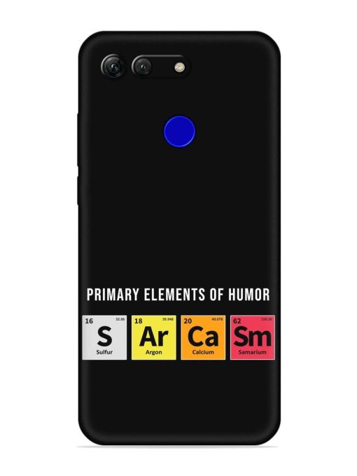 Primary Elements Humor Embossed Soft Silicone Case for Honor View 20 Zapvi