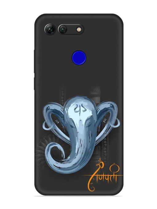 Illustration Lord Ganpati Embossed Soft Silicone Case for Honor View 20 Zapvi