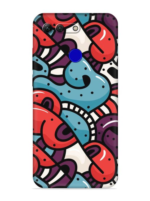 Seamless Backdrop Colorful Embossed Soft Silicone Case for Honor View 20 Zapvi