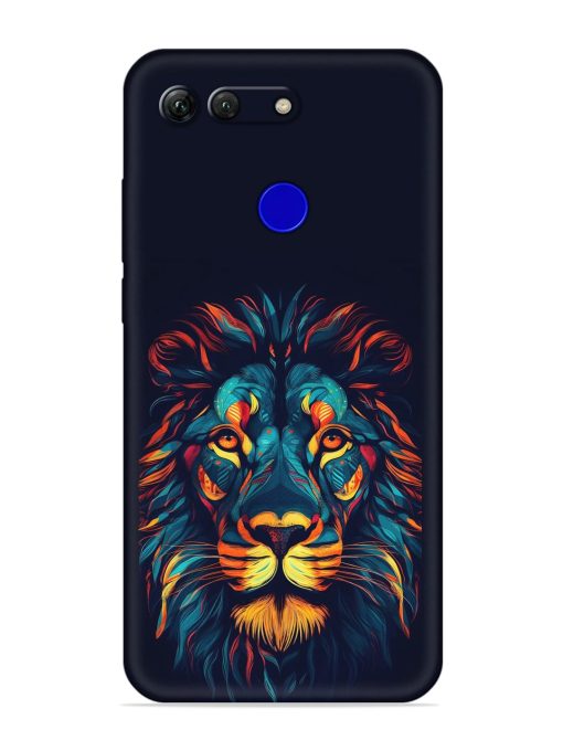 Colorful Lion Embossed Soft Silicone Case for Honor View 20 Zapvi