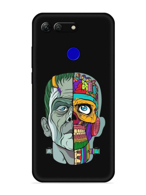 Men Vs Skull Embossed Soft Silicone Case for Honor View 20 Zapvi