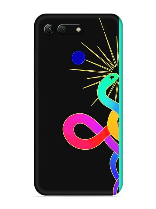 Art Geometric Abstraction Embossed Soft Silicone Case for Honor View 20 Zapvi