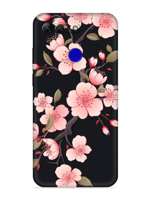 Cherry Blossom Embossed Soft Silicone Case for Honor View 20