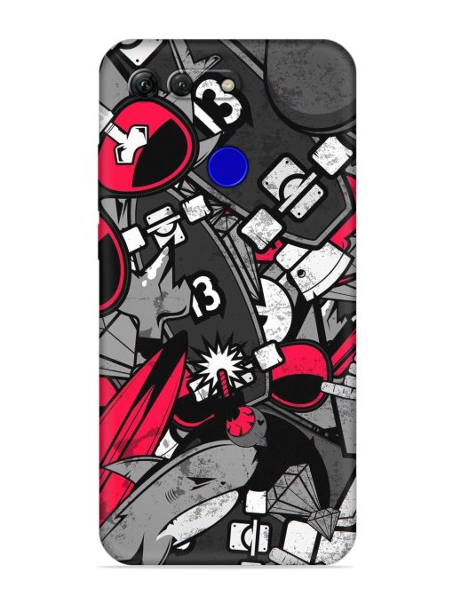 Fictional Doodle Embossed Soft Silicone Case for Honor View 20 Zapvi