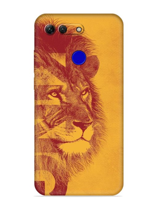 Gold Lion Crown Art Embossed Soft Silicone Case for Honor View 20 Zapvi