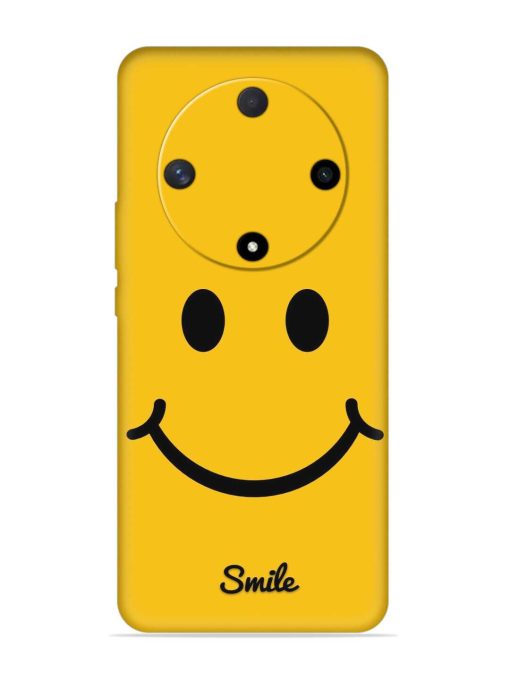 Yellow Smiley Embossed Soft Silicone Case for Honor X9b (5G) Zapvi