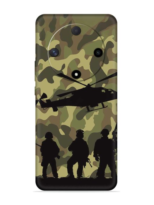 Army Heros Embossed Soft Silicone Case for Honor X9b (5G) Zapvi