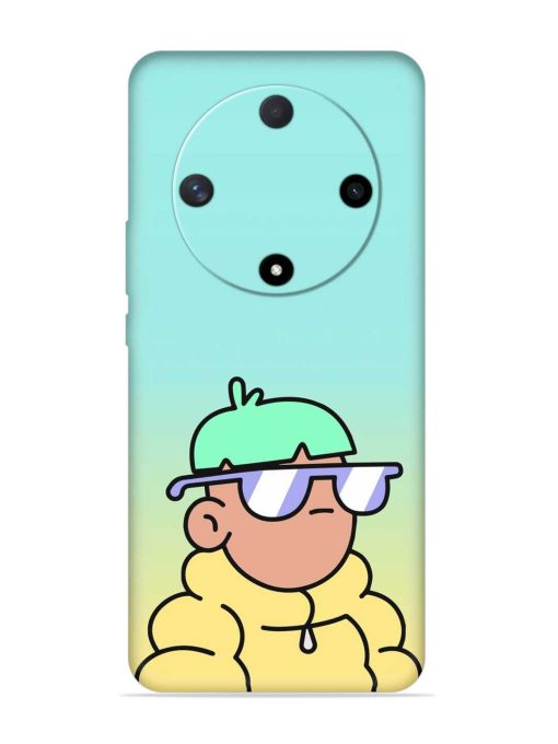 Doodles Cool Character Embossed Soft Silicone Case for Honor X9b (5G) Zapvi