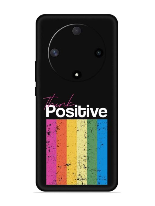 Think Positive Typography Embossed Soft Silicone Case for Honor X9b (5G) Zapvi