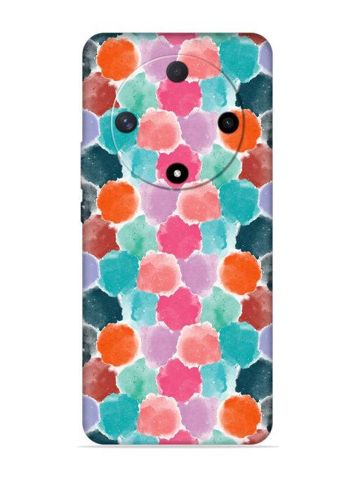 Colorful Seamless Pattern Embossed Soft Silicone Case for Honor X9b (5G) Zapvi