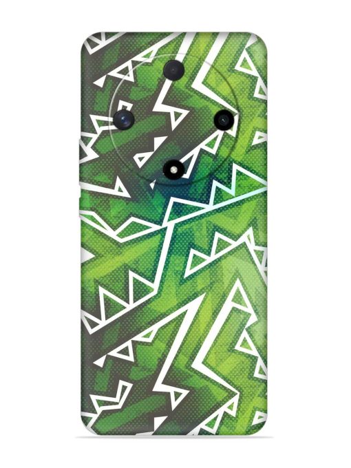 Green Graffiti Seamless Embossed Soft Silicone Case for Honor X9b (5G) Zapvi