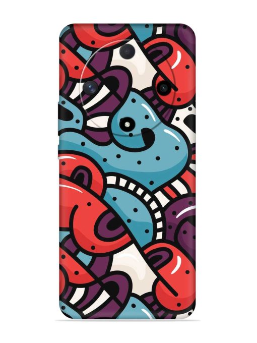 Seamless Backdrop Colorful Embossed Soft Silicone Case for Honor X9b (5G) Zapvi