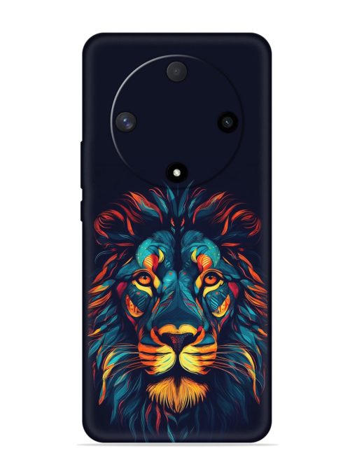 Colorful Lion Embossed Soft Silicone Case for Honor X9b (5G) Zapvi