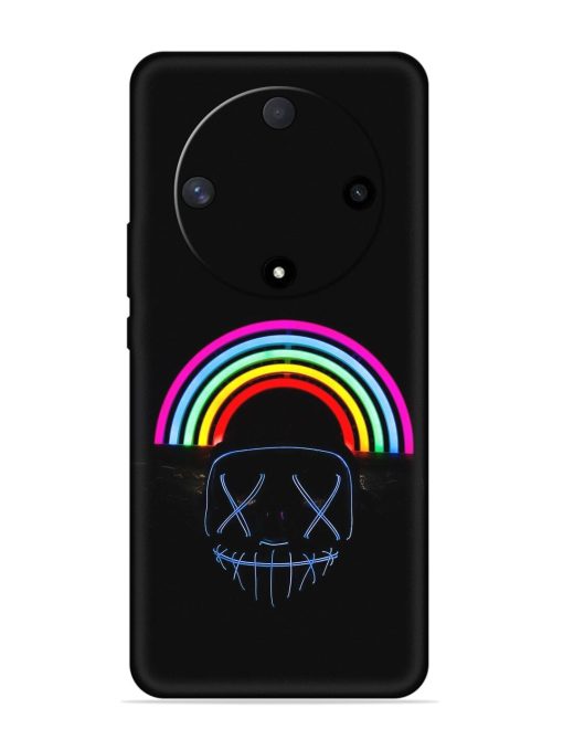 Mask Rainbow Embossed Soft Silicone Case for Honor X9b (5G) Zapvi