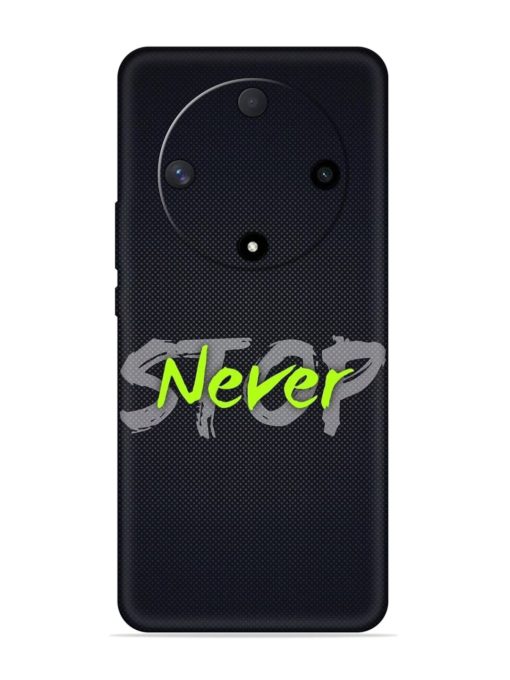 Never Stop Embossed Soft Silicone Case for Honor X9b (5G) Zapvi