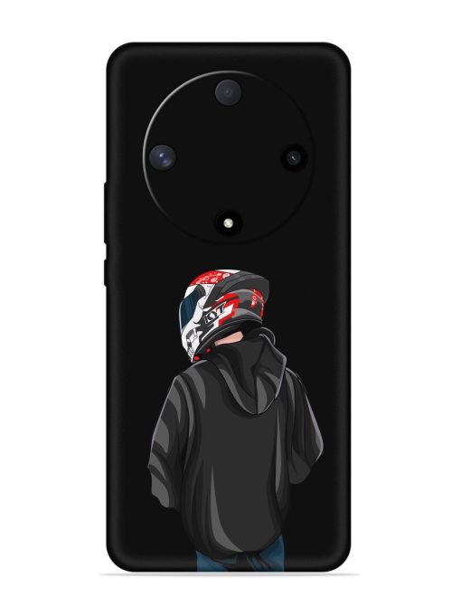 Motorcycle Rider Embossed Soft Silicone Case for Honor X9b (5G) Zapvi