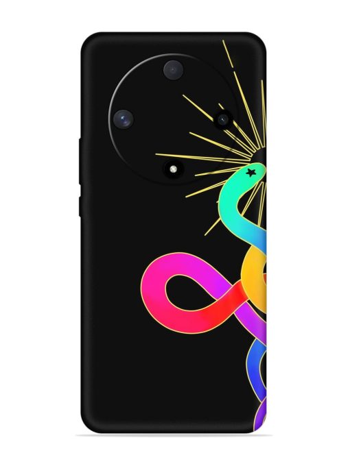 Art Geometric Abstraction Embossed Soft Silicone Case for Honor X9b (5G) Zapvi