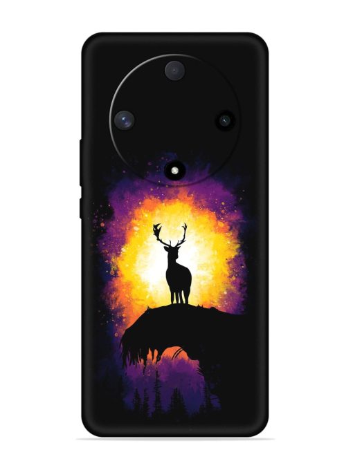 Elk Animal Art Embossed Soft Silicone Case for Honor X9b (5G) Zapvi